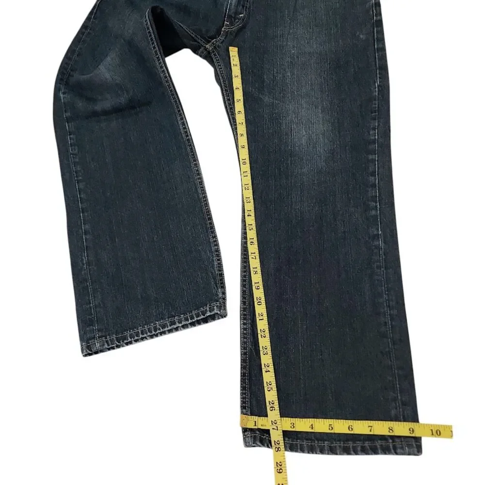 Levi's Jeans Mens 38x28 Blue 559 Straight Leg Dark Wash Durable Work Denim
